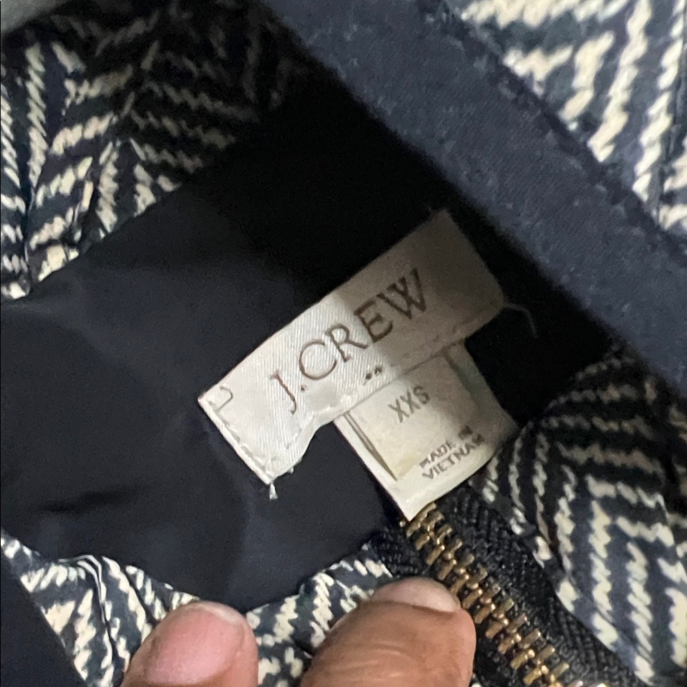 J.Crew Women’s Navy and Cream Patterned Vest XXS - Picture 2 of 8